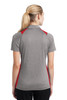Sport-Tek® Women's Heather Colorblock Contender™ Polo model back