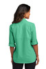 Port Authority Long Sleeve Women's Daybreak Shirt model back view 