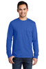 Front view of tall long sleeve tee with left chest pocket, made from soft cotton blend for everyday comfort.