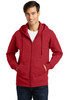 Port & Company® Fan Favorite Fleece Full-Zip Hooded Sweatshirt modeled 