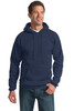 Fleece Port & Co hoodie model front view