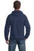 Fleece Port & Co hoodie model back view