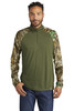 Front of the model wearing Russell Outdoors™ Realtree® Colorblock Performance 1/4-Zip