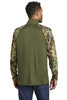 Back of the model wearing Russell Outdoors™ Realtree® Colorblock Performance 1/4-Zip