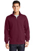 Sport-Tek® 1/4-Zip Sweatshirt in maroon model front