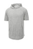 Grey Sport-Tek ® PosiCharge ® Tri-Blend Wicking Short Sleeve Hoodie