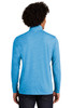 Model facing back Sport-Tek ® PosiCharge ® Tri-Blend Wicking 1/4-Zip Pullover