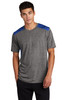 Sport-Tek ® PosiCharge ® Tri-Blend Wicking Draft Tee model front