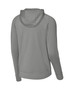 Back of the grey Sport-Tek® Sport-Wick® Stretch 1/2-Zip Hoodie product only 