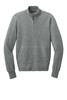 Grey flatlay of Port Authority® Easy Care Full-Zip Sweater