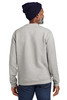 Volunteer Knitwear™ Chore Fleece Crewneck on a model in grey back facing 
