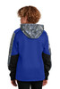 Sport-Tek® Youth Sport-Wick® Mineral Freeze Fleece Colorblock Hooded Pullover model back