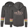 Mojo Fit Studios |  Stripe Sleeve Zip Hoodie