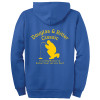 Douglas & Bitter Classic | Adult Tall Full-Zip Hoodie Royal back