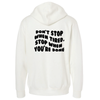 Quoted | Hoodie White back