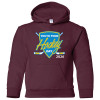 2026 Youth Pond Hockey Day | Youth Hoodie Maroon