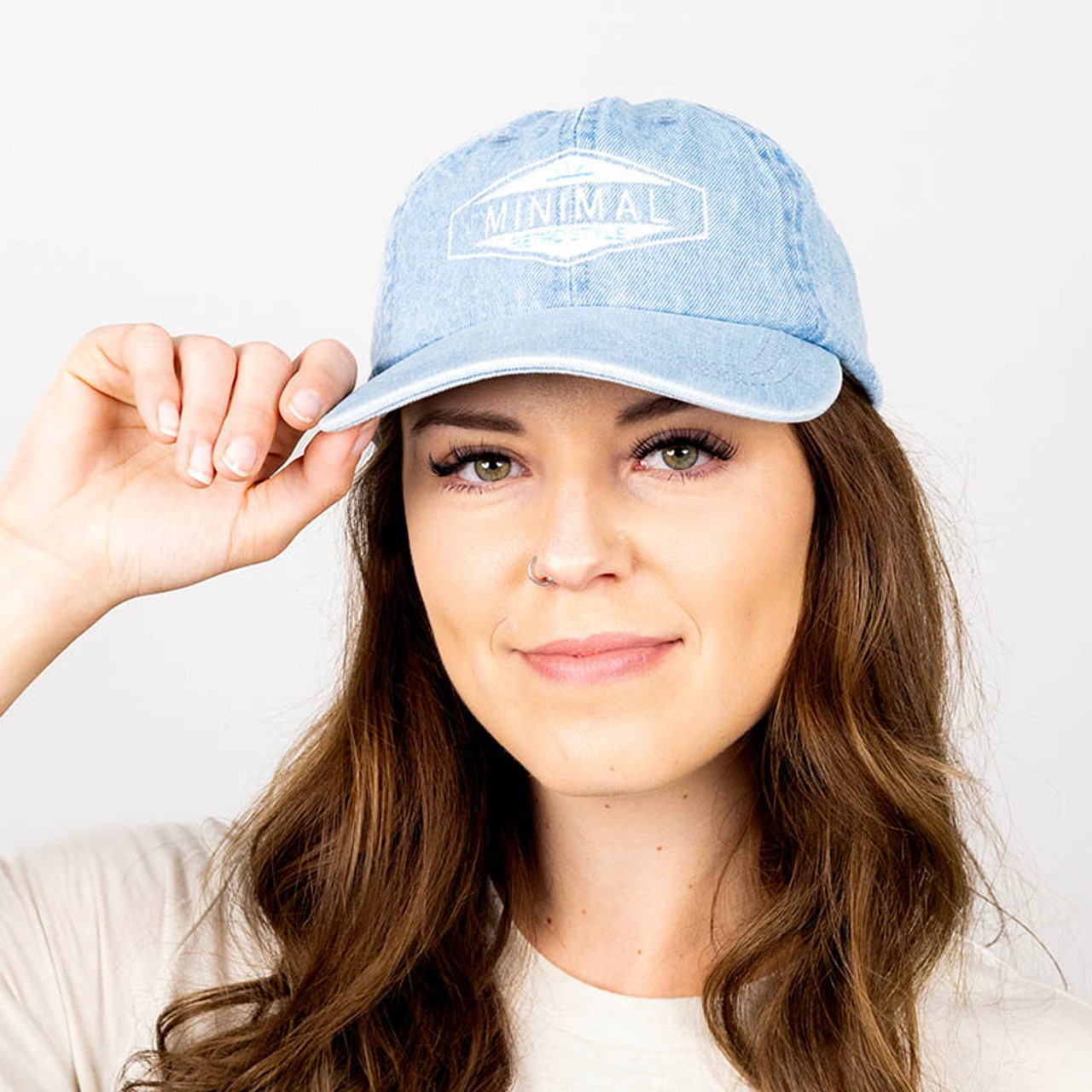 Monogrammed Denim Baseball Cap