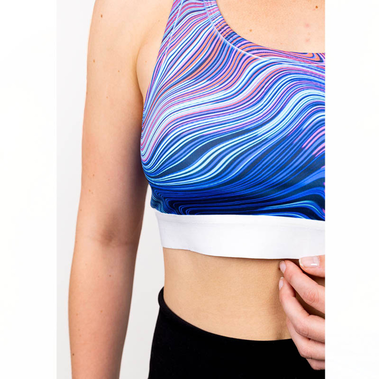 SYTF Cheer Sublimated Sports Bra - Black