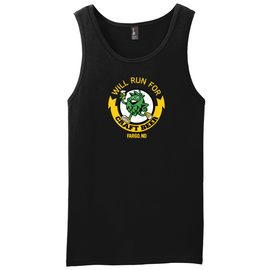 Will Run For Craft Beer Unisex Black Muscle Tank