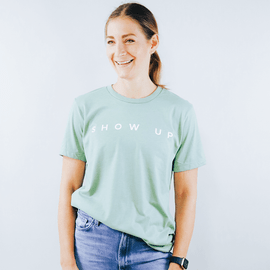 G Personal Training | Show Up Tee - Heather Sage