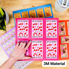 Custom 3M Rectangle Sticker Sheets