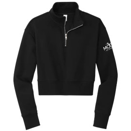 Soft 8.3-ounce, 65/35 cotton/polyester fleece with a YKK aluminum zipper and embroidered Mojo Fit Studios logo on the left sleeve.