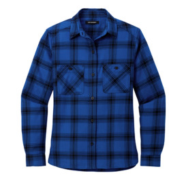 Ladies Plaid Flannel Shirt