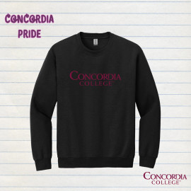 Concordia College Logo Crewneck black