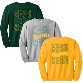 The back of the Wavy NDSU Bison Crewneck at Shirts from Fargo
