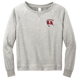 Reavers | Women’s Featherweight French Terry Long Sleeve Crewneck Light Heather Grey