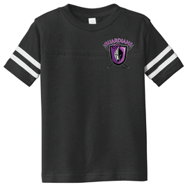Guardians | Toddler Football Fine Jersey Tee Black/White