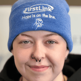 FirstLink | Hope is on the Line Beanie Heather Royal photo 2