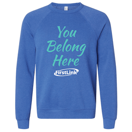 FirstLink | You Belong Here Crewneck Sweatshirt Heather True Royal