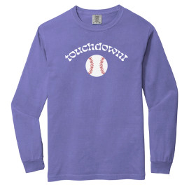 "Touchdown!" Football Day Long Sleeve violet