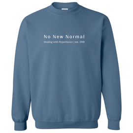 Healing With Hyperbarics | Crewneck Sweatshirt Indigo Blue