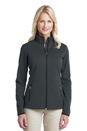 Port Authority® Women's Pique Fleece Jacket model front