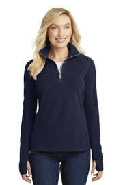 Port Authority® Women's Microfleece 1/2-Zip Pullover model front