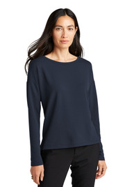Mercer+Mettle® Women's Stretch Drop Shoulder Pullover model front