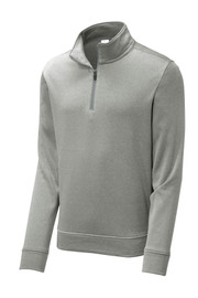 Sport-Tek ® PosiCharge ® Sport-Wick ® Heather Fleece 1/4-Zip Pullover front 