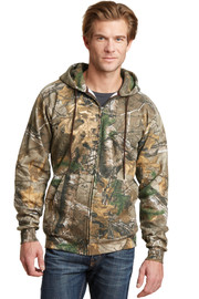 Russell Outdoors™ Realtree® Full-Zip Hooded Sweatshirt model front