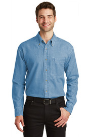 Port Authority® Long Sleeve Denim Shirt
