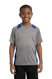 Sport-Tek® Youth Heather Colorblock Contender™ Tee