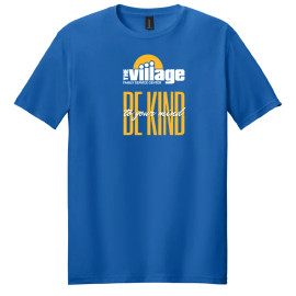 The Village Graphic Tee in blue