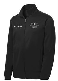 Elite Therapeutic Massage | Unisex Full Zip Lightweight Jacket - black