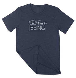 Ease of Being | Unisex Crewneck Tee  - Navy Frost