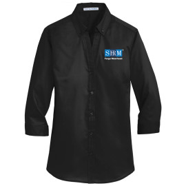 Fargo-Moorhead HR Association | Women's 3/4-Sleeve Twill Shirt