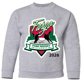 2026 Fargo Pond Hockey Classic | Youth Sweatshirt Sport Grey