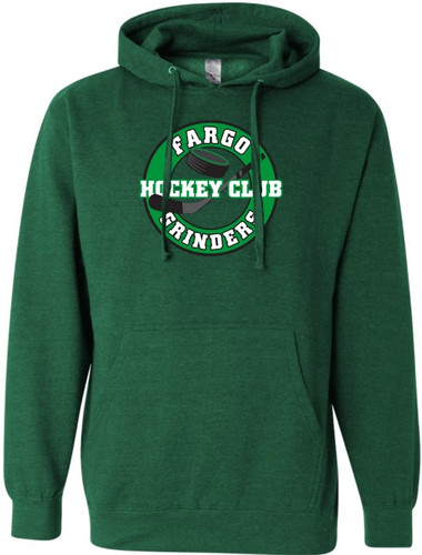 Fargo Grinders | Adult Hoodie - Heather Green