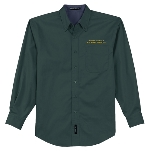 NDSU 4-H Ambassadors Unisex Long Sleeve Button Up