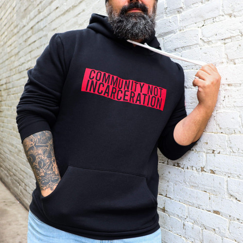 F5 Project | Community Not Incarceration Hoodie - Black